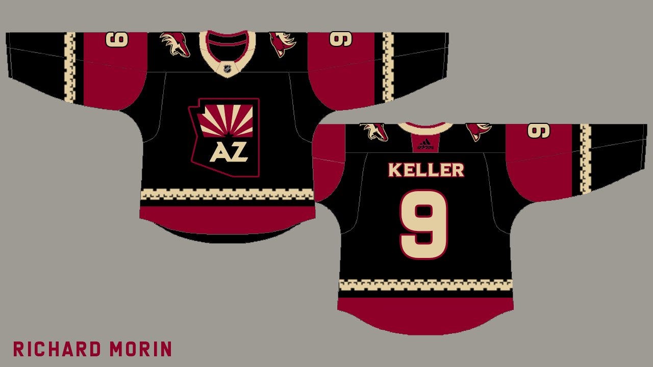 arizona coyotes jersey change